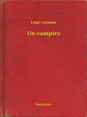 cover image of Un vampiro